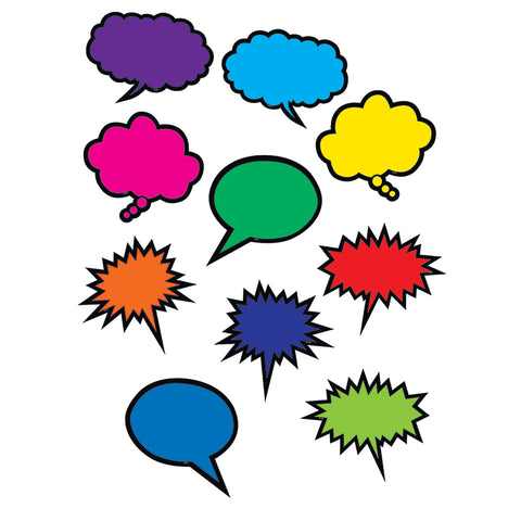 Colorful Speech/Thought Bubbles Accents