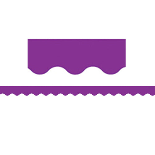 Purple Scalloped Border Trim