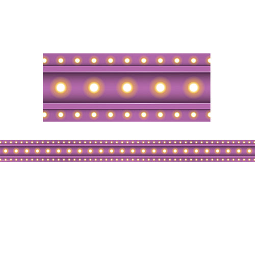 Purple Marquee Straight Border Trim