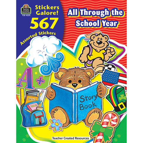All Through The School Year Sticker Book, 567 Stickers