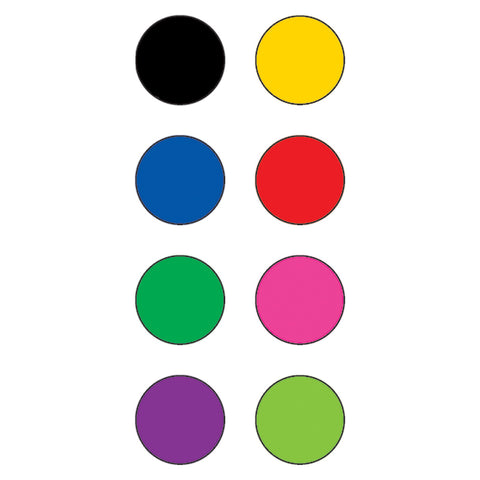 Colorful Circles Mini Stickers, 3/8Dia, 528/Pkg