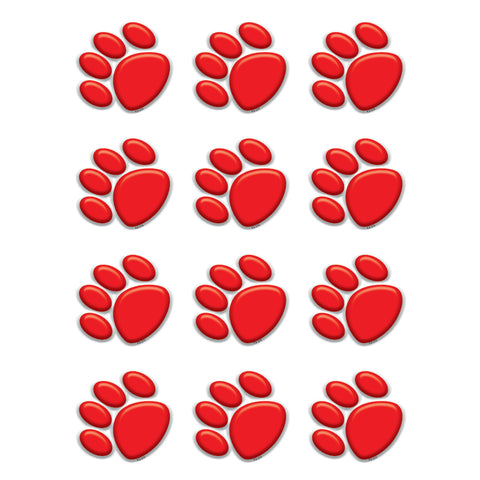 Red Paw Prints Mini Accents