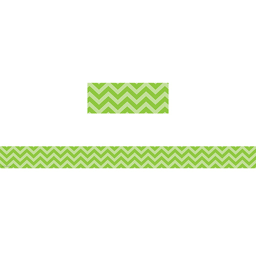 Lime Chevron Straight Border Trim