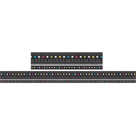 Chalkboard Brights Straight Border Trim