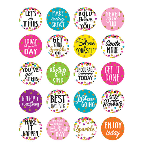 Confetti Words To Inspire Stickers