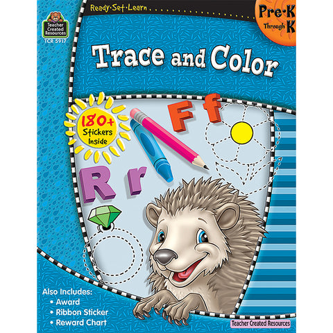 Ready-Set-Learn: Trace And Color Activity Book, Prek-K