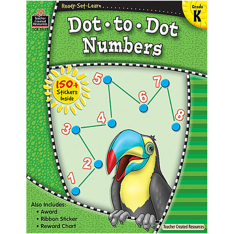 Ready¢Set¢Learn Dot-To-Dot Numbers, Kindergarten