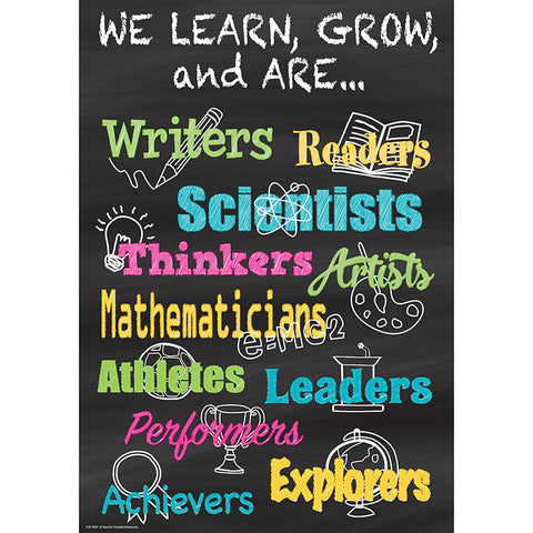 We Learn, Grow, And Are¦ Positive Poster