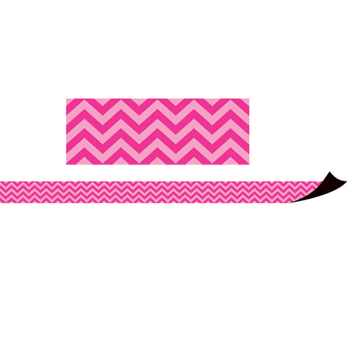 Magnetic Borders, Hot Pink Chevron