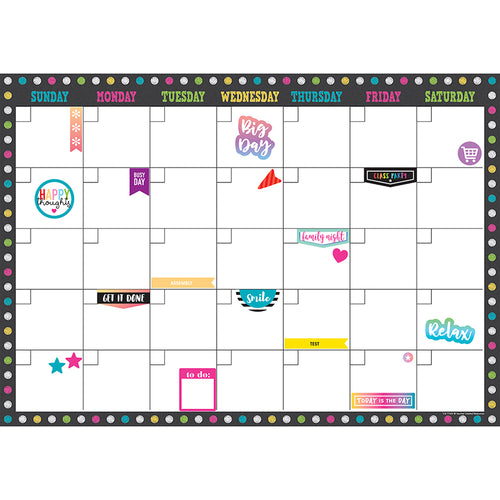 Clingy Thingies Calendar Set, Chalkboard Brights