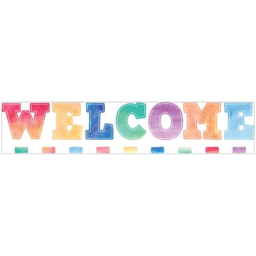 Watercolor Welcome Bulletin Board Set