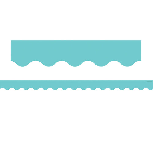 Light Turquoise Scalloped Border Trim