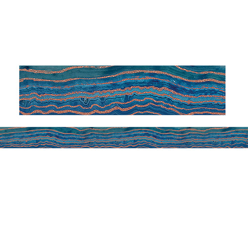 Blue Geode Straight Border Trim