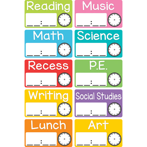 Magnetic Schedule Cards, Pack Of 10