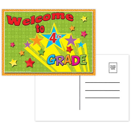 Welcome To 4Th Grade Postcards, 30/Pkg